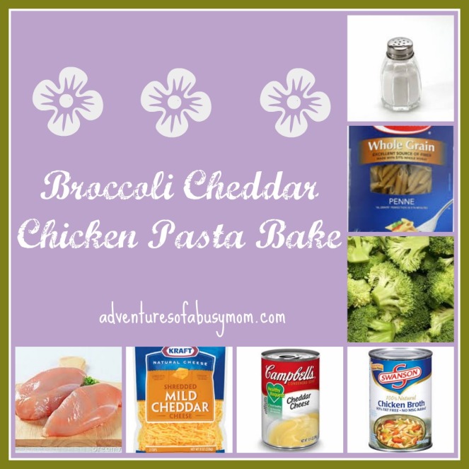 Broccoli Cheddar chicken pasta bake