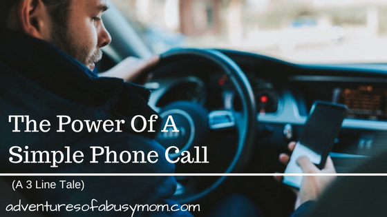 The Power Of A Simple Phone call